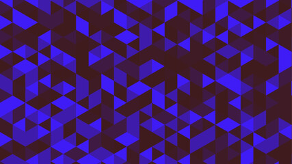 Abstract colorful seamless geometric pattern polygon mosaic vector background illustration. Modern geometric abstract seamless pattern vector background. Blue low poly background design.