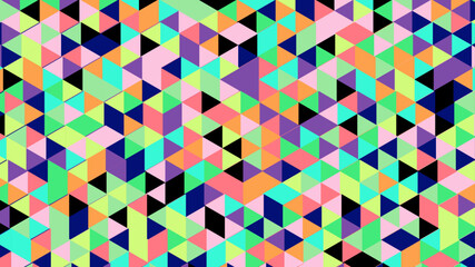Abstract colorful seamless geometric pattern polygon mosaic vector background illustration. Modern geometric abstract seamless pattern vector background. Colorful trendy low poly background design.