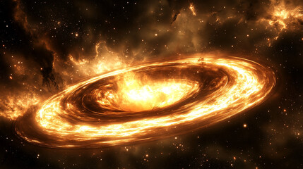 Mysterious pulsating cosmic object in a starry galaxy, revealing the wonders of astronomical discovery