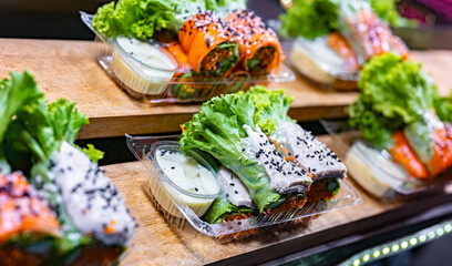 Street food sold at Ao Nang Landmark Night Market, Thailand
