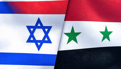 Israel and Syrian flag