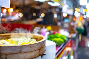 Street food sold at Ao Nang Landmark Night Market, Thailand