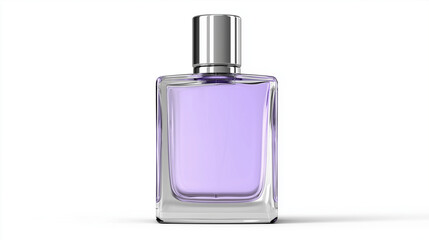 Lavender Essential Oil Packaging Design on White