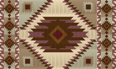 tribal ethnic abstract motif or southwestern motif, navajo