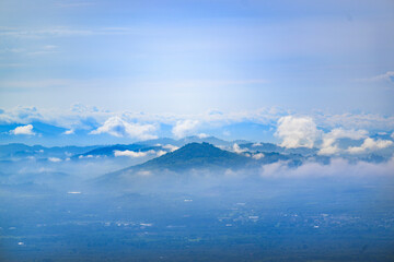aerial view of clouds