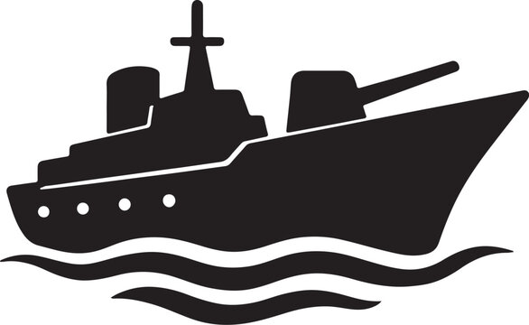 জাহাজ vector art 