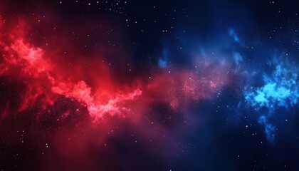 vivid red and blue nebula energy stream in deep space background for web design, sci-fi branding, print poster, digital wallpaper, or tech themed visual identity


