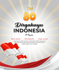 Indonesian Independence Day Banner Template