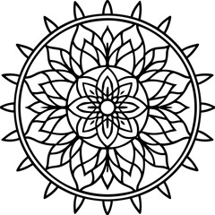 Intricate Mandala Tree Vector Design