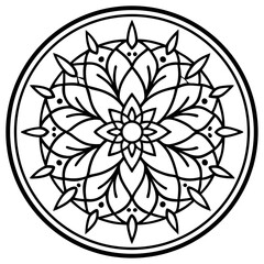 Intricate Mandala Tree Vector Design