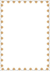 Mountains sunset ink frame. Nature and camping landscape, hiking vector template