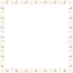 Witchcraft frame. Vector celestial prediction eye template for your text. Eye of Providence