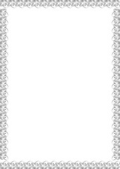 Octopus empty frame. Vector sea life frame for text. Simple baby shower template element for design