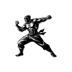 Vector Black Judo Silhouette Throwing Technique Illustration for Self-Defense Art Design