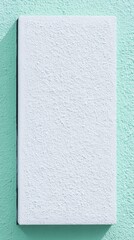 Light Gray Rectangle on Pastel Green Background