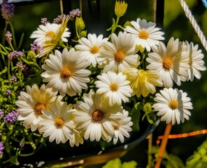 daisies in a garden