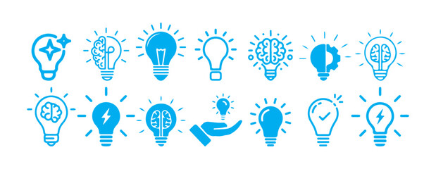 Lightbulb Icon Set, icons of bulbs, set of bulbs, bulbs, light bulb, bulbs icons, Bulb lamp icon, Electric lamp, light, innovation.  Electric lamp, electricity. Victor illustration eps 10