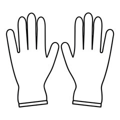  hand gloves vector illustration,