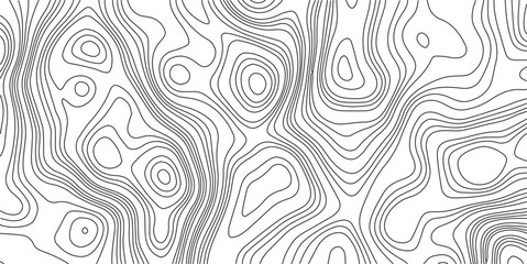 Obraz premium Abstract seamless pattern with lines and stylized height of the topographic contour in lines and topo graphic map design. Topology, Cartography or terrain path concept