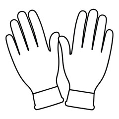 hand gloves vector illustration,