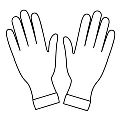  hand gloves vector illustration,