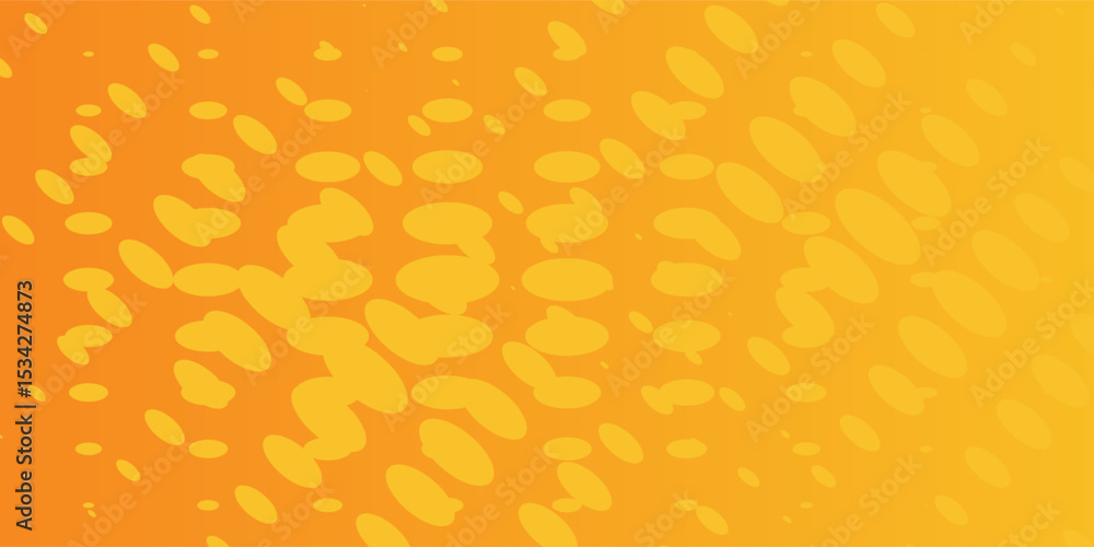 Aufkleber liquid fluid yellow color background with halftone texture.vector ilustrition in vector,eps 10