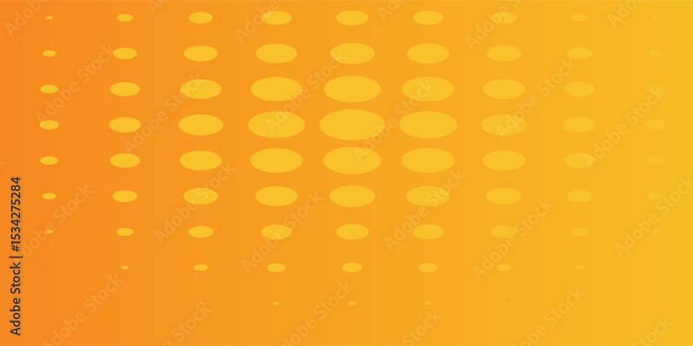 Poster liquid fluid yellow color background with halftone texture.vector ilustrition