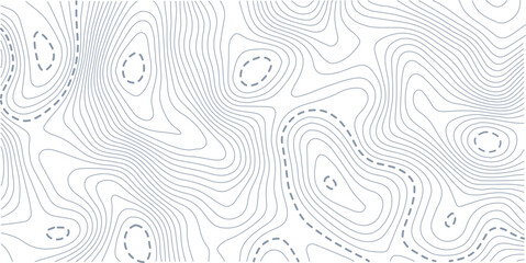 Abstract seamless pattern with lines and stylized height of the topographic contour in lines and topo graphic map design. Topology, Cartography or terrain path concept