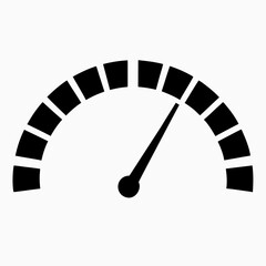 speedometer isolated on white