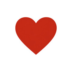 Vibrant Red Heart Symbol on a Transparent Background for Romantic and Love-Themed Designs and Visuals Transparent background or png