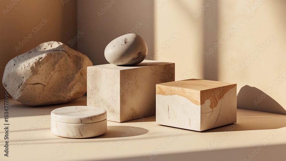Poster 3d render of vector abstract background. podium for show product. blank scene showcase mockup with e