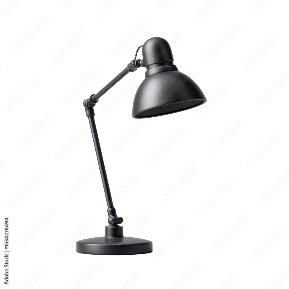 Poster elegant adjustable black desk lamp with sleek design and functional utility for home and office spac