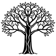 Obraz premium Spirit of the Baobab Tree – African Vector Design