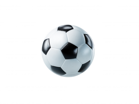 Classic Soccer Ball Isolated on White Background - Sports Equipment