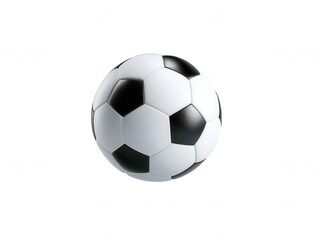 Naklejka premium Classic Soccer Ball on White Background - Sports Equipment