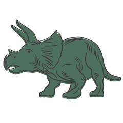 dinosaur with horns
