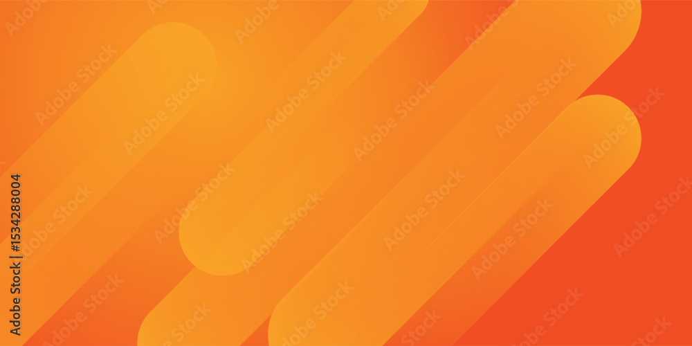 Aufkleber abstract orange background with diagonal lines. dynamic shapes composition.