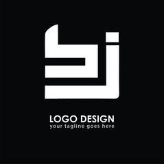 BJ BJ Logo Design, Creative Minimal Letter BJ BJ Monogram