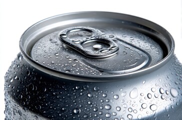 cold soda can water drops