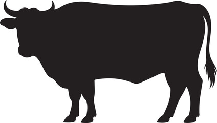 Cow Silhouette vector illustration
