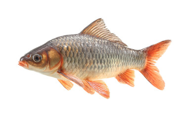 Fototapeta premium [Transparent Background PNG]Close-up View of a Carp Fish