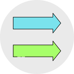 Fototapeta premium Direction single icon vector illustration