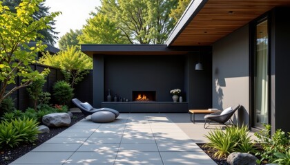 matte black product next to natural elements