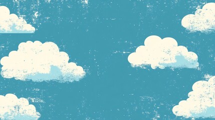 Sky with textured clouds