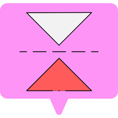 Reflect single icon vector illustration