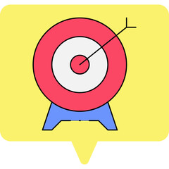 Target single icon vector illustration