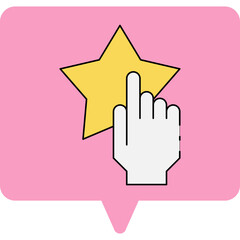 1 star single icon vector illustration