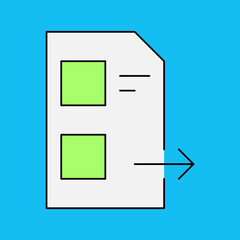 File transfer single icon vector illustration