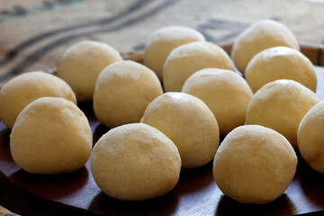 Cheese bread, a traditional Brazilian snack