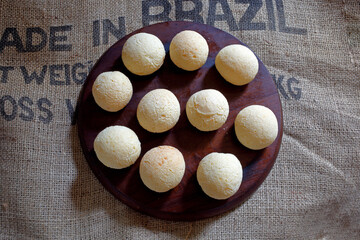 Cheese bread, a traditional Brazilian snack